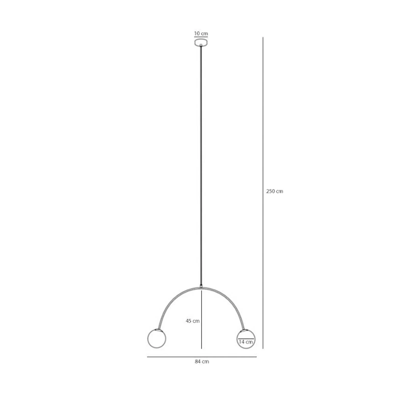 Pendelleuchte Una 2, Metall, Glas, zweiflammig, korallenrot günstig online kaufen