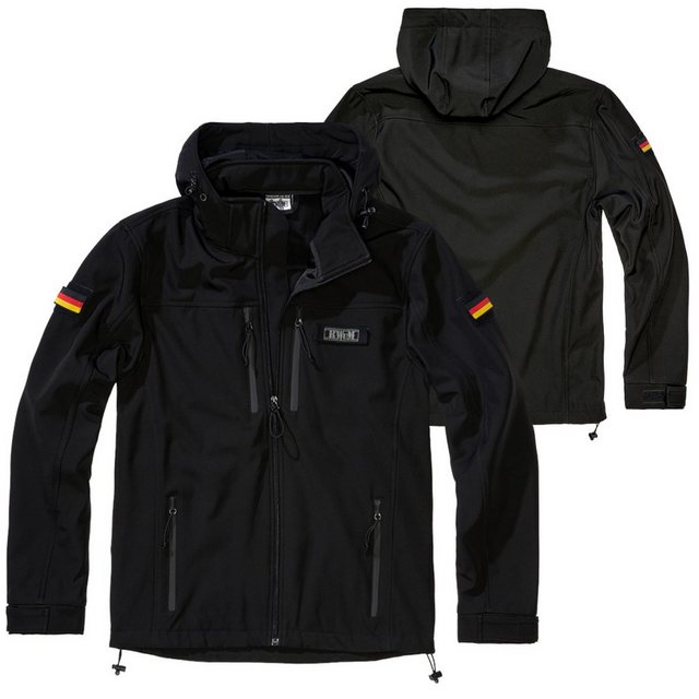 BWuM Outdoorjacke BWuM Tactical Softshell Jacke + Patch & Flaggen günstig online kaufen