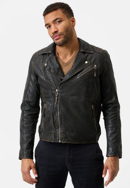 RICANO Lederjacke Matteo Vintage Bikerjacke aus Lammleder günstig online kaufen