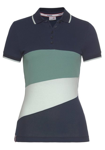 KangaROOS Poloshirt Kurzarm, figurbetonter Schnitt, Colourblocking-Optik, P günstig online kaufen