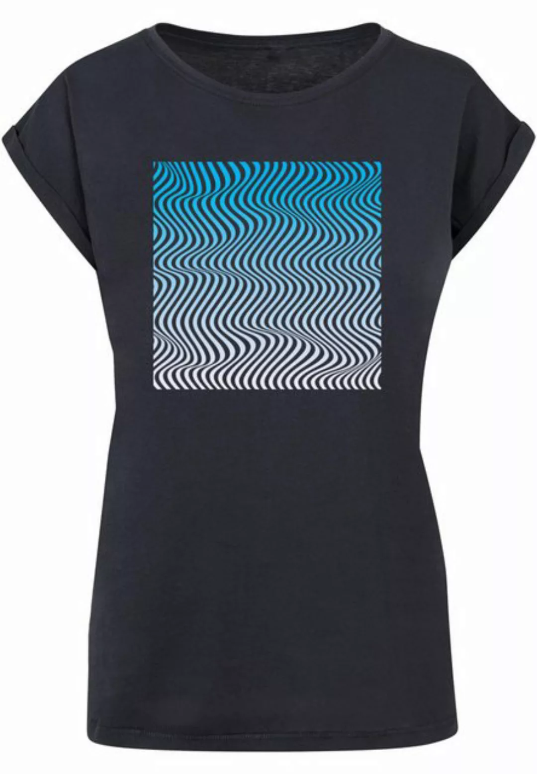 Merchcode T-Shirt Merchcode Damen Ladies Summer - Wavy Pattern T-Shirt (1-t günstig online kaufen