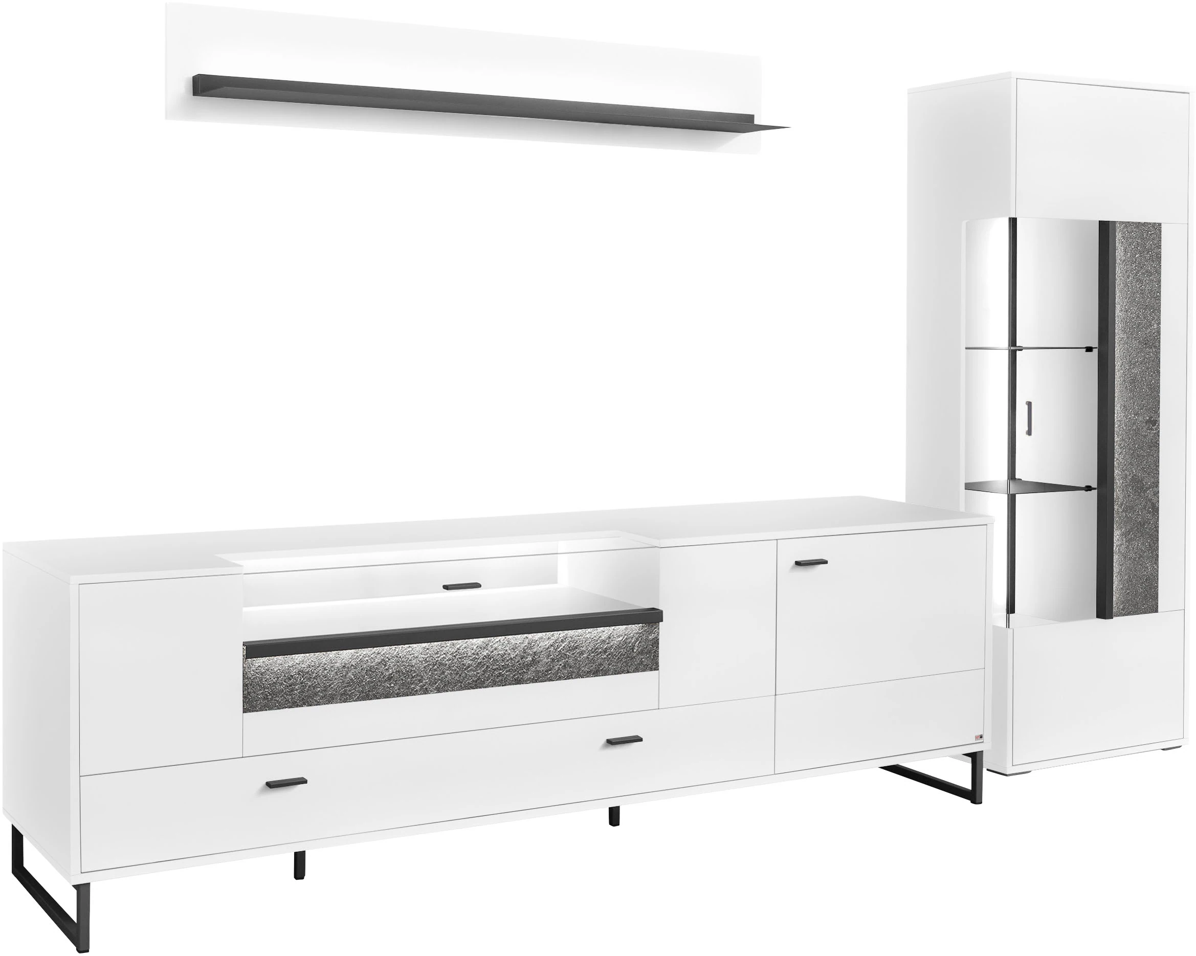 set one by Musterring TV-Wand "Deltona", (3 St.), Zierelemente aus Sandstei günstig online kaufen