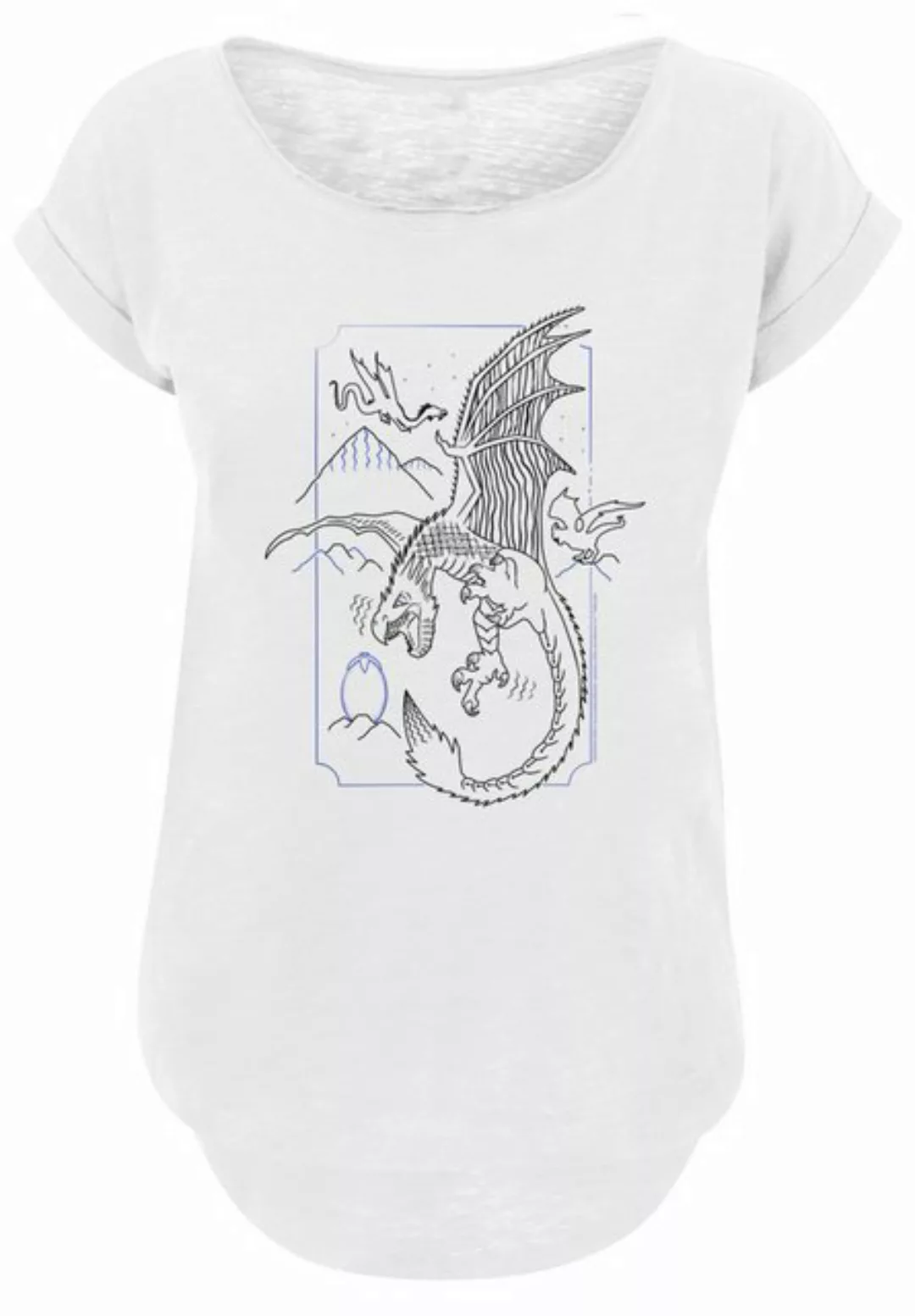 F4NT4STIC T-Shirt Harry Potter Dragon Line Art Print günstig online kaufen