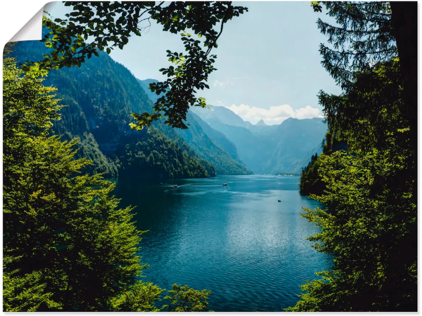 Artland Wandbild "Malerwinkel Königssee- Alpen", Berge, (1 St.), als Leinwa günstig online kaufen