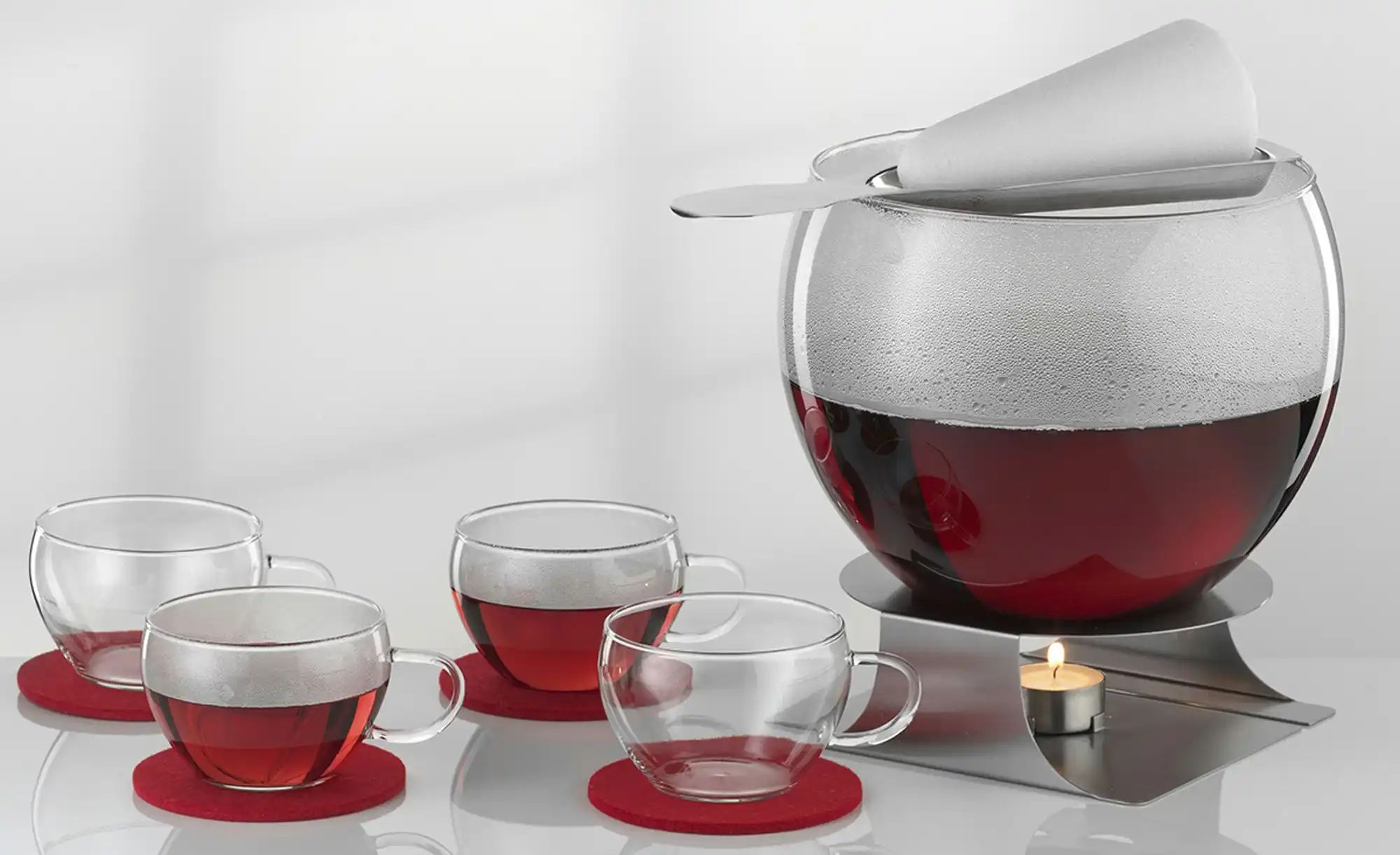 SIMAX Feuerzangenbowle   ¦ transparent/klar ¦ Glas,Edelstahl,Textil Gläser günstig online kaufen