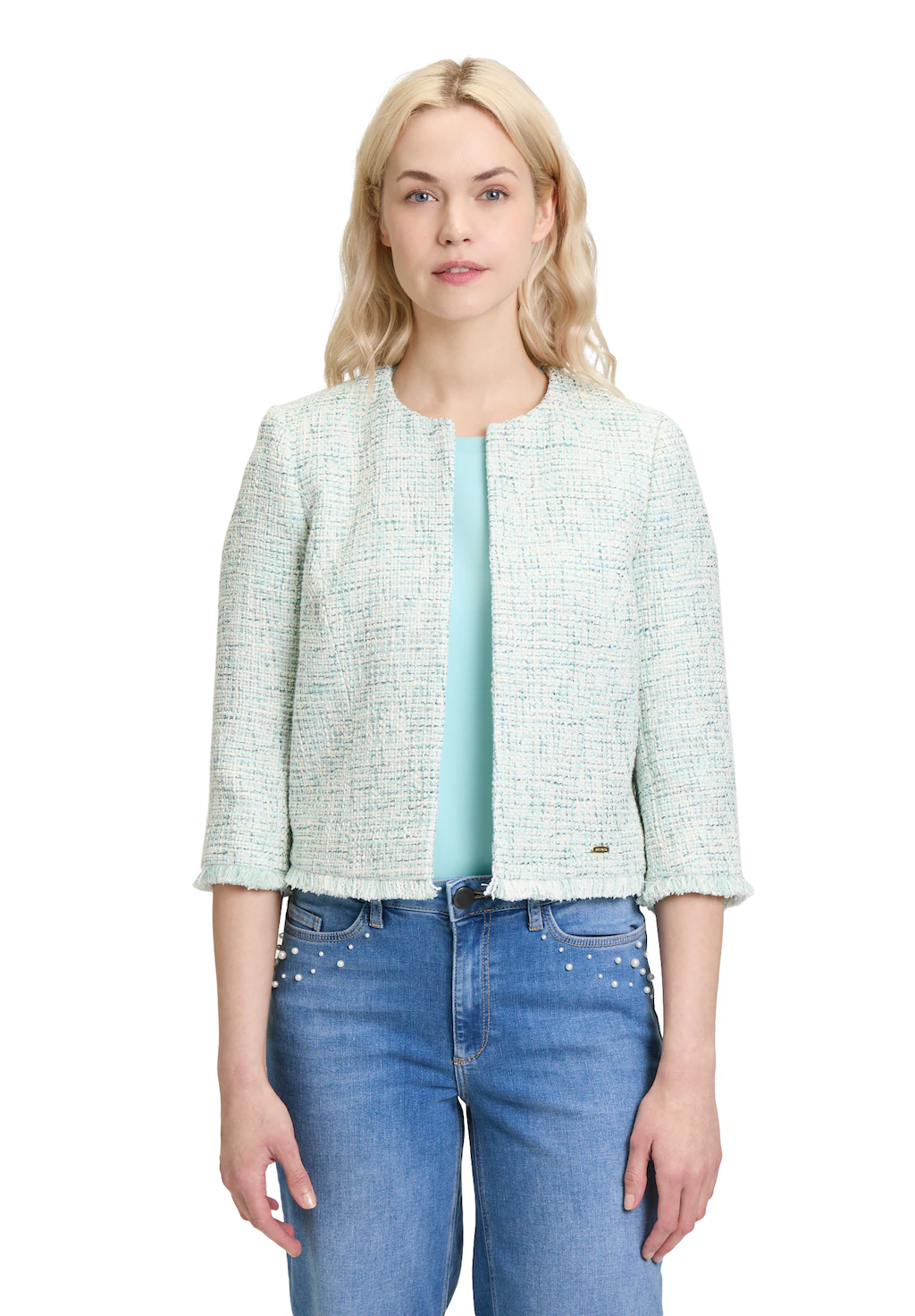 Betty&Co Bolerojacke "Betty & Co Bolero-Jacke mit 3/4 Arm" günstig online kaufen