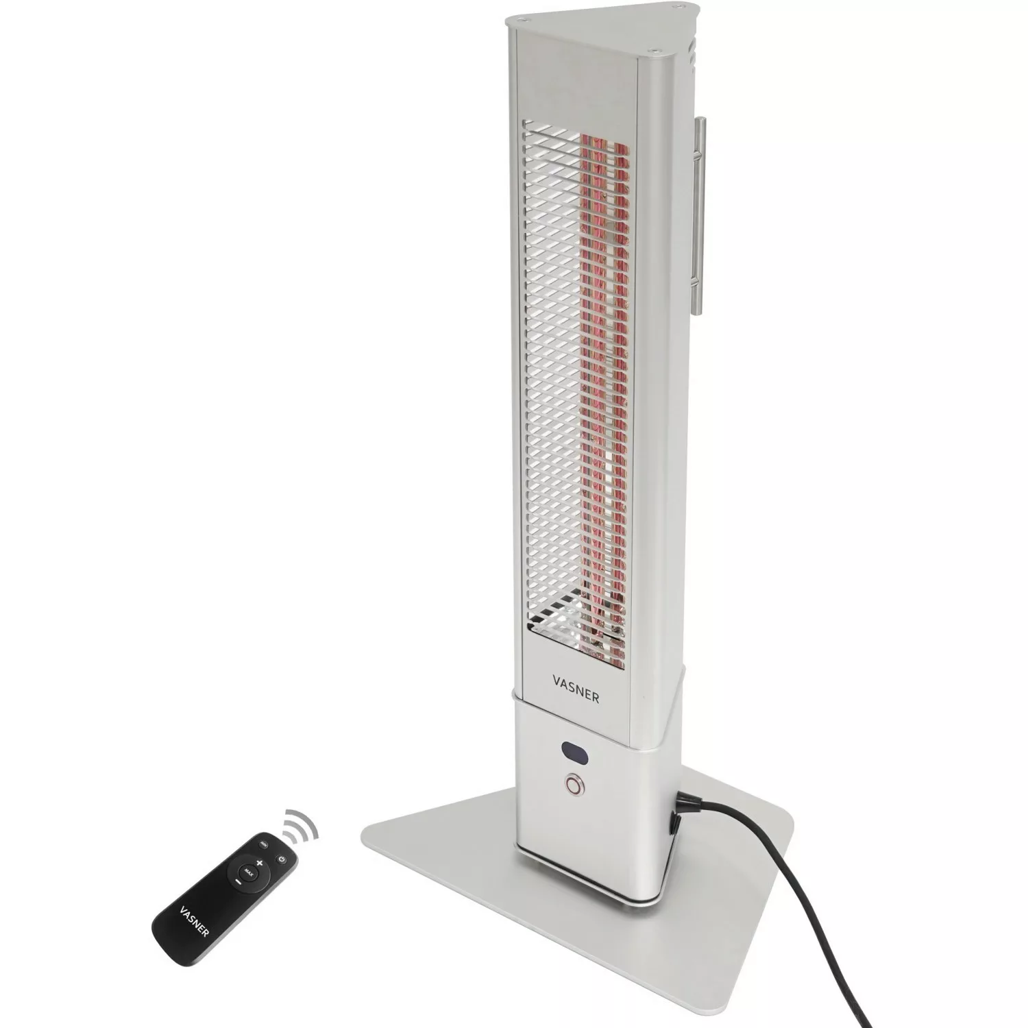 Vasner Infrarot-Standheizstrahler HeatTower Mini 1500 W Fernbedienung Silbe günstig online kaufen