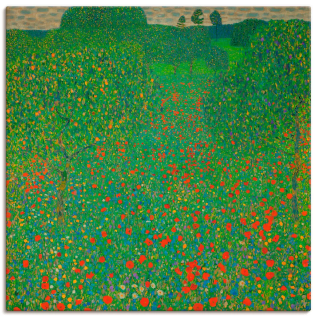 Artland Wandbild »Feld mit Mohn«, Blumen, (1 St.) günstig online kaufen