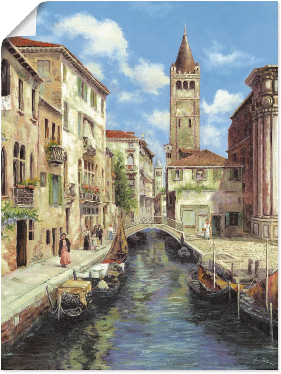 Artland Wandbild »Venedig«, Venedig, (1 St.), als Leinwandbild, Poster in v günstig online kaufen