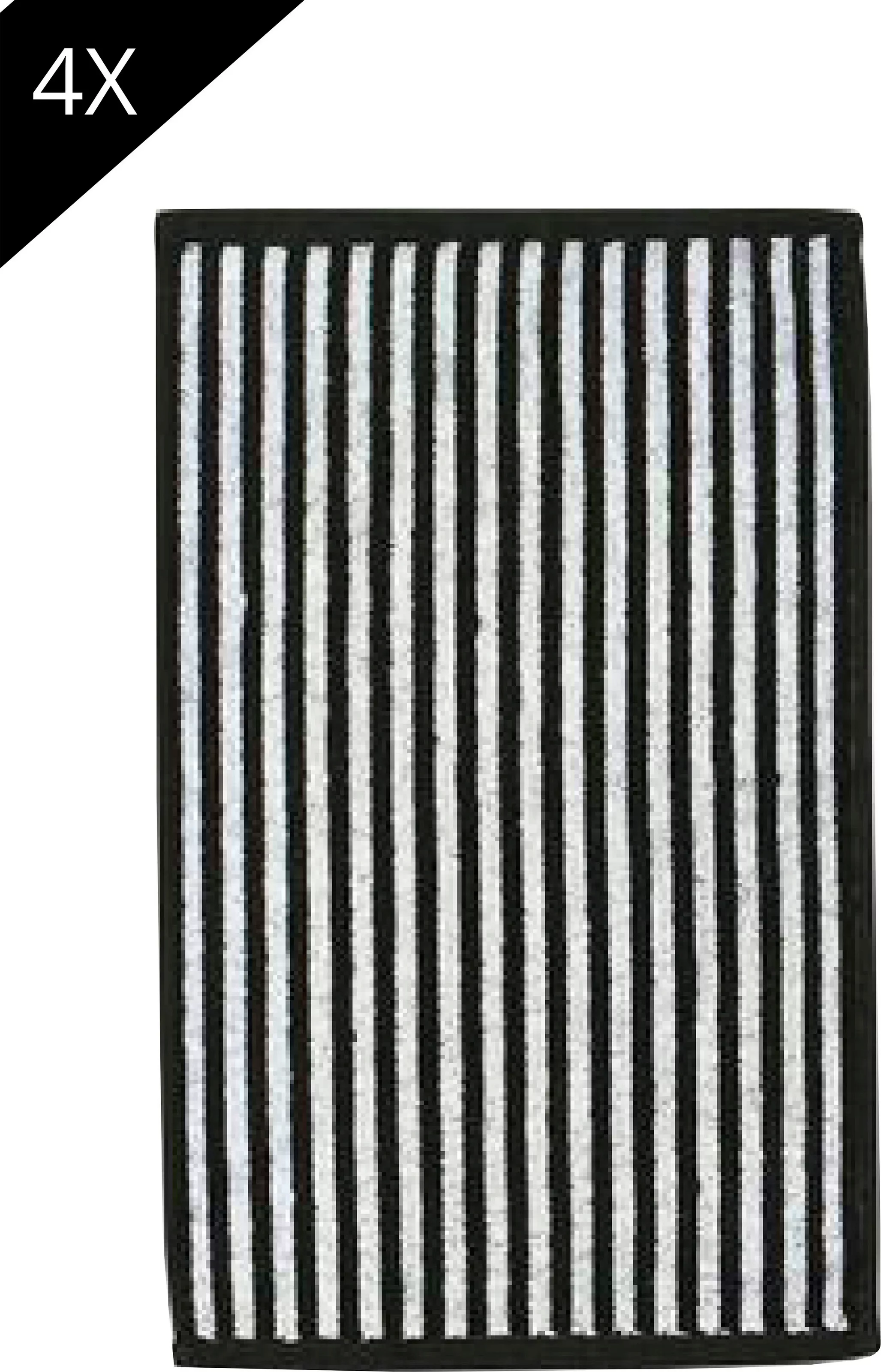 done.® Handtuch Set »Daily Shapes Stripes«, (Set, 4 St., 4 Gästetücher (30x günstig online kaufen
