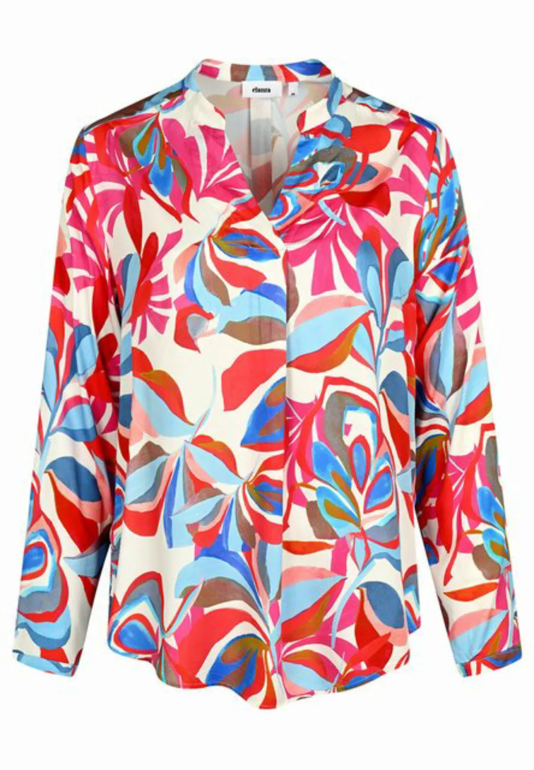 elanza Blusentop Shirt mit Tropical-Print in Pink/Hellblau günstig online kaufen