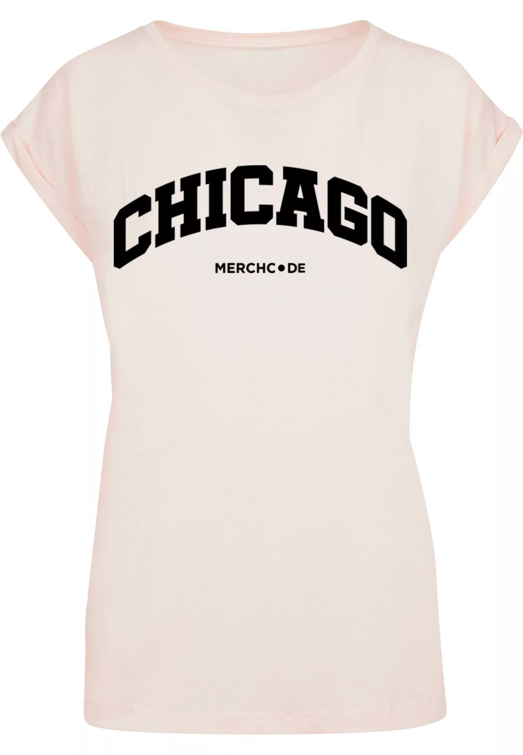 Merchcode T-Shirt "Merchcode Damen Ladies Chicago Wording - T-Shirt" günstig online kaufen