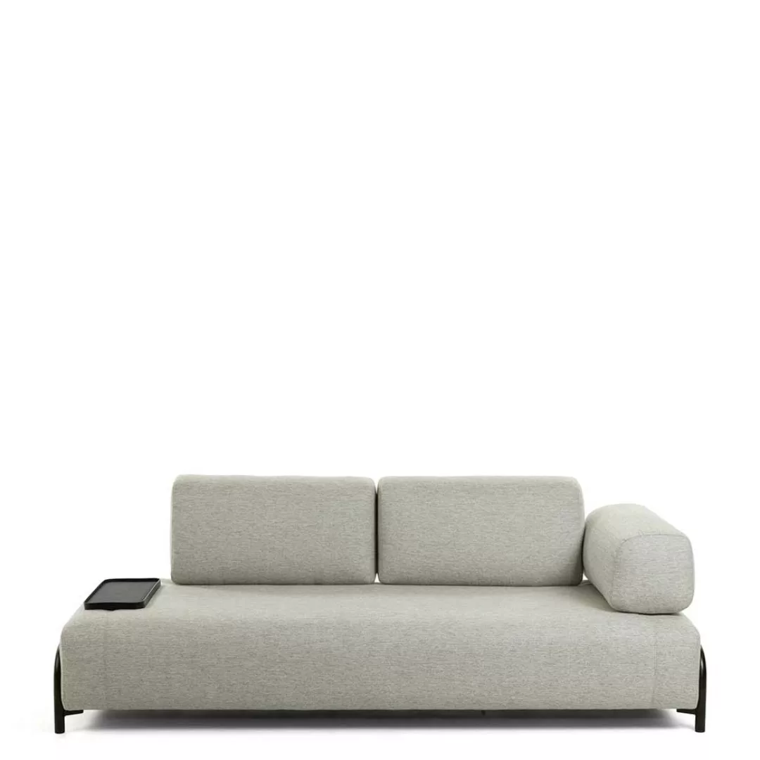 Sitzsofa in Beige Webstoff modern günstig online kaufen