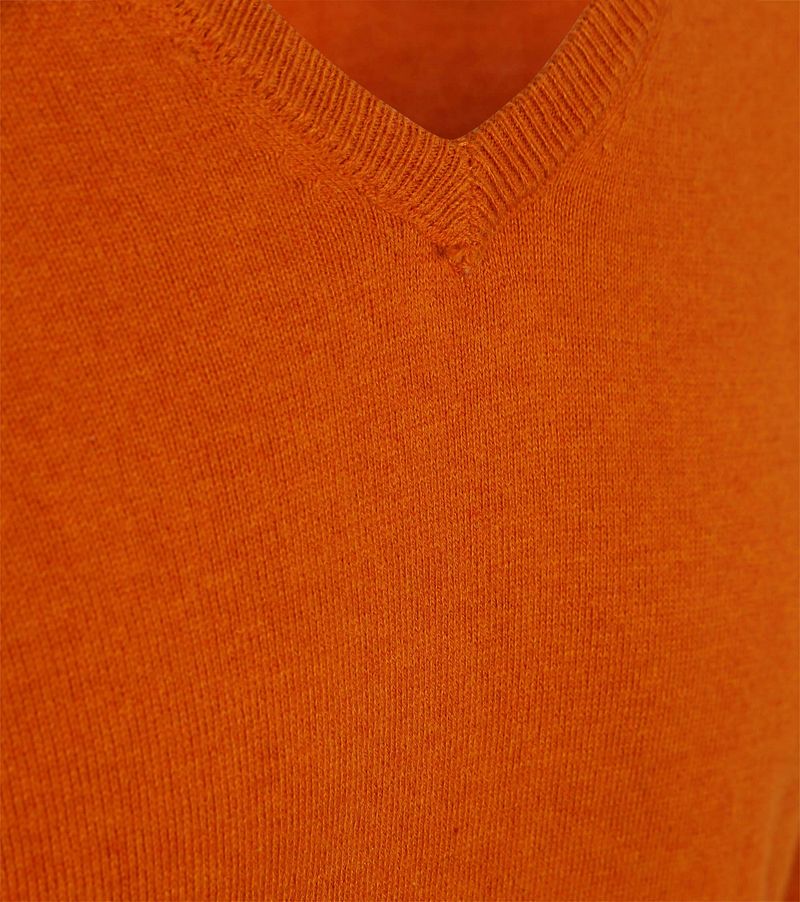 Steppin' Out Pullover Cotton Cashmere V-Ausschnitt Orange  - Größe XXL günstig online kaufen