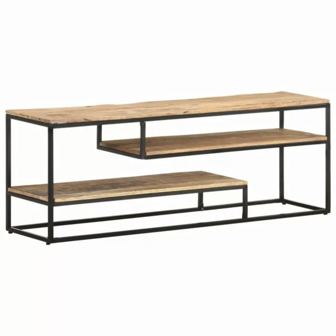 vidaXL TV-Schrank TV-Schrank 130x30x45 cm Raues Mangoholz Lowboard günstig online kaufen