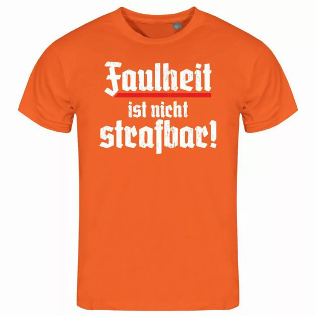 deinshirt Print-Shirt Herren T-Shirt Faulheit ist nicht strafbar Funshirt m günstig online kaufen