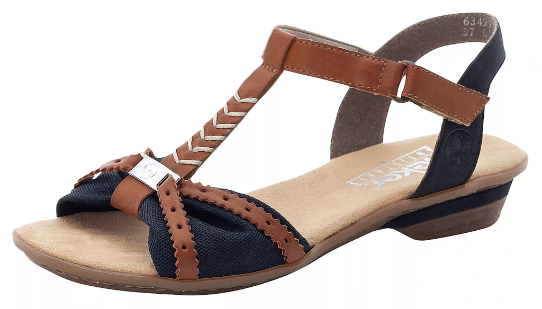 Rieker Sandalette, Sommerschuh, Sandale, Keilabsatz, in zweifarbiger Optik günstig online kaufen
