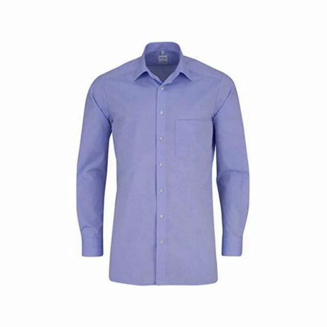 OLYMP Langarmhemd blau Modern fit (1-tlg) günstig online kaufen