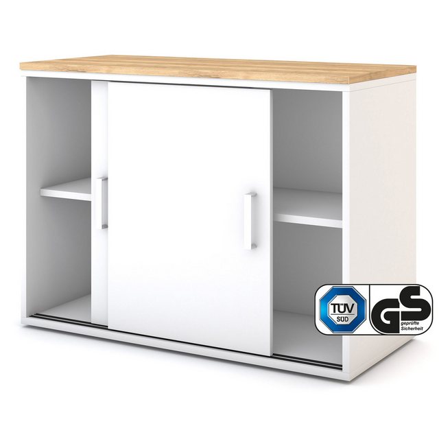 ASSMANN Büromöbel Aktenschrank Allvia mit Griff 100x44x72cm Holz günstig online kaufen