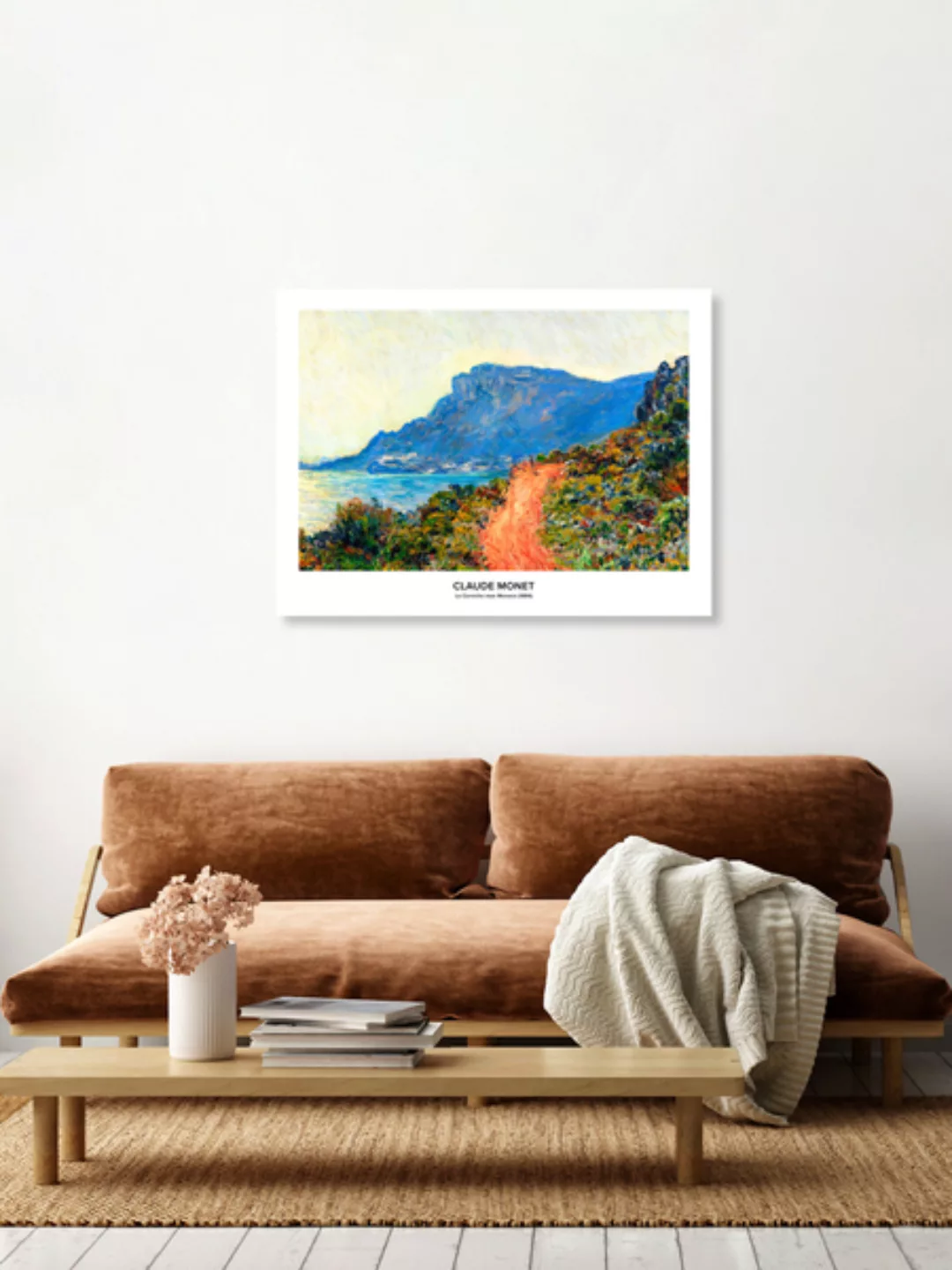 Poster / Leinwandbild - Claude Monet: La Corniche Bei Monaco - Ausstellungs günstig online kaufen