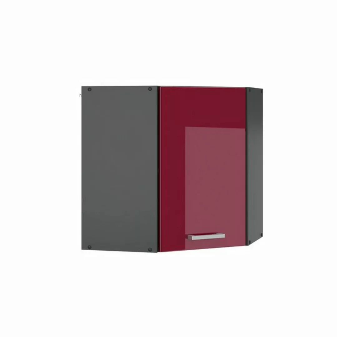 Vicco Eckhängeschrank R-Line, Bordeaux Hochglanz/Anthrazit, 57 cm (1 Hänges günstig online kaufen