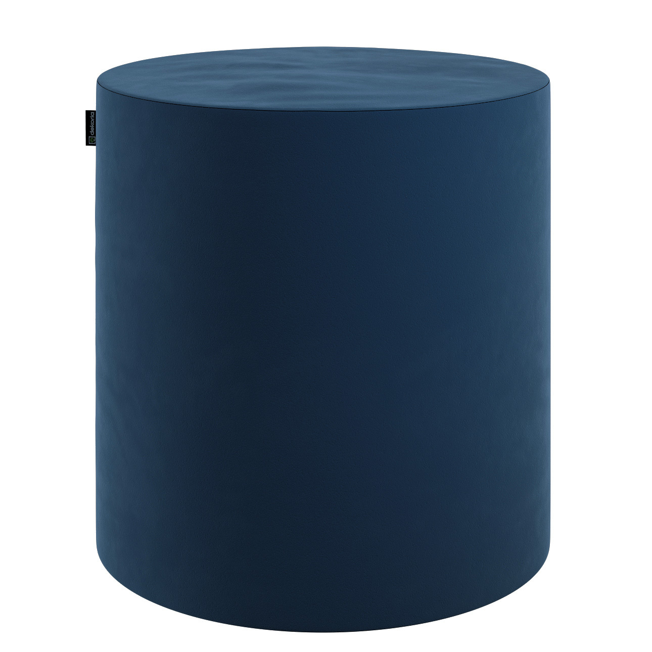 Pouf Barrel, dunkelblau, ø40 cm x 40 cm, Velvet (704-29) günstig online kaufen