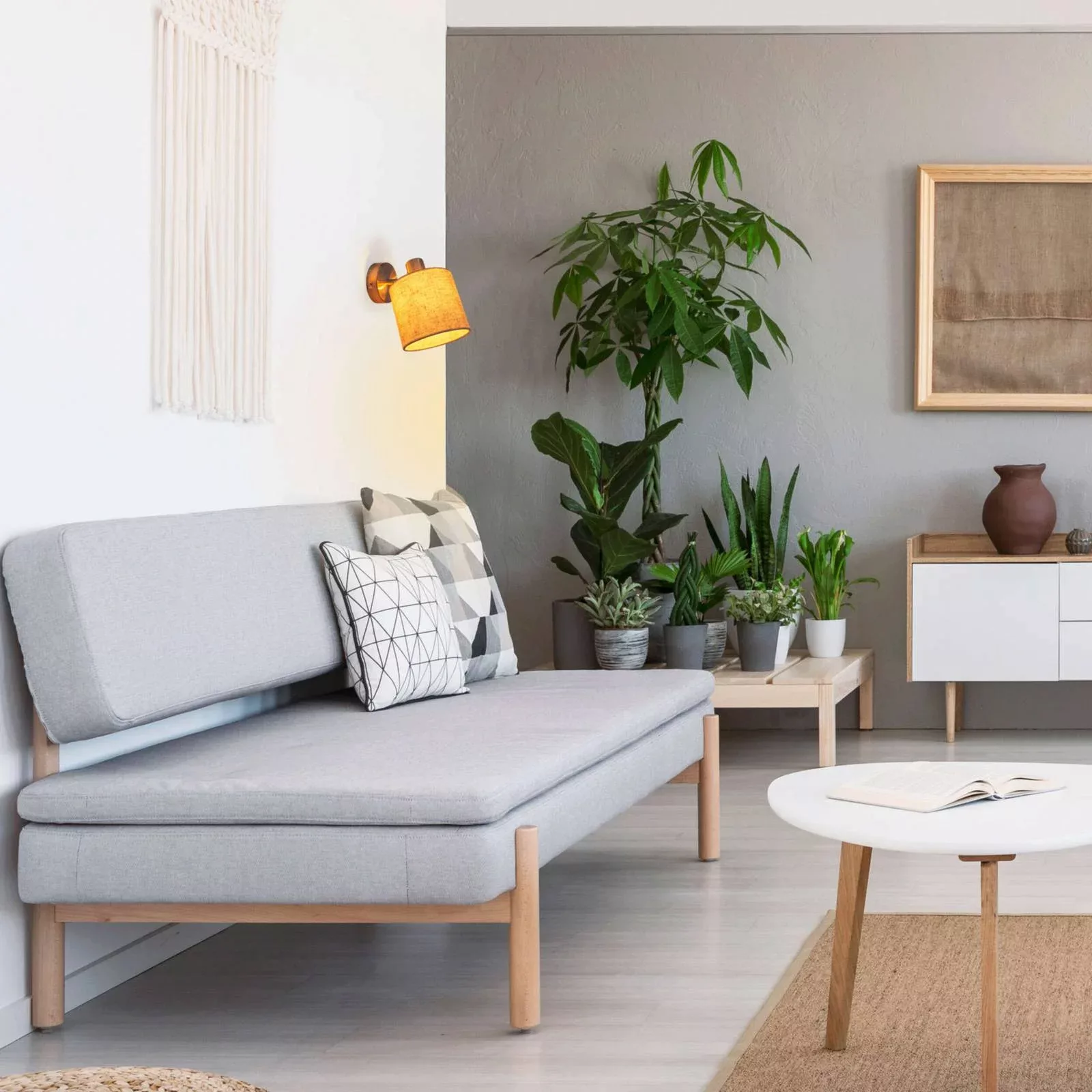 Deckenlampe Maron, einflammig, Textil, beige günstig online kaufen