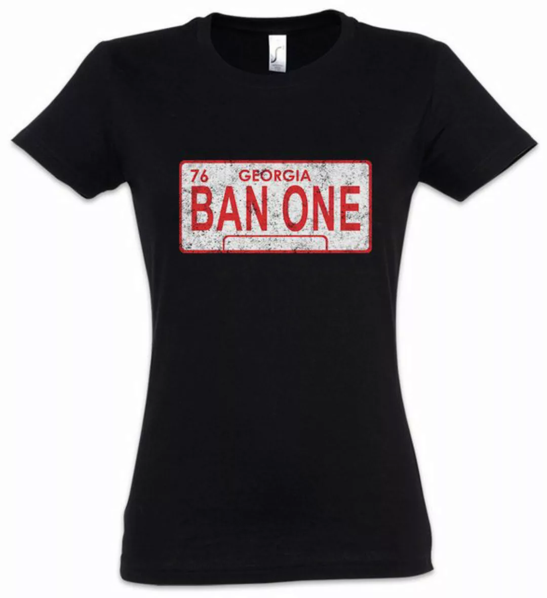 Urban Backwoods Print-Shirt Ban One Sign License Plate Damen T-Shirt Smokey günstig online kaufen