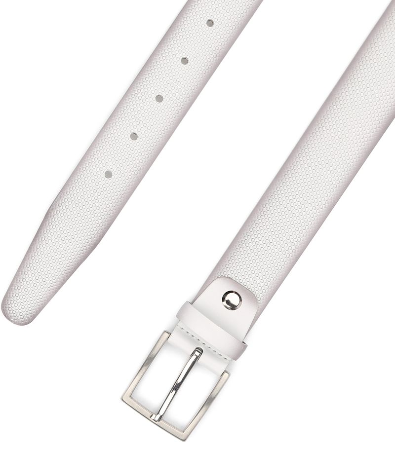 Suitable Ledergürtel Struktur Leder Weiß - Größe 105 günstig online kaufen
