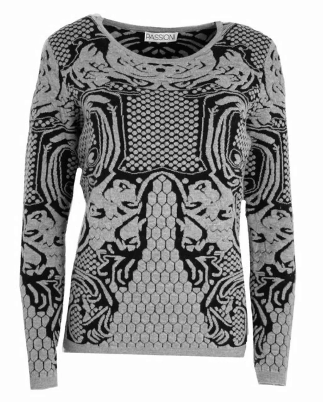 Passioni Strickpullover Pullover im Fancy Design günstig online kaufen