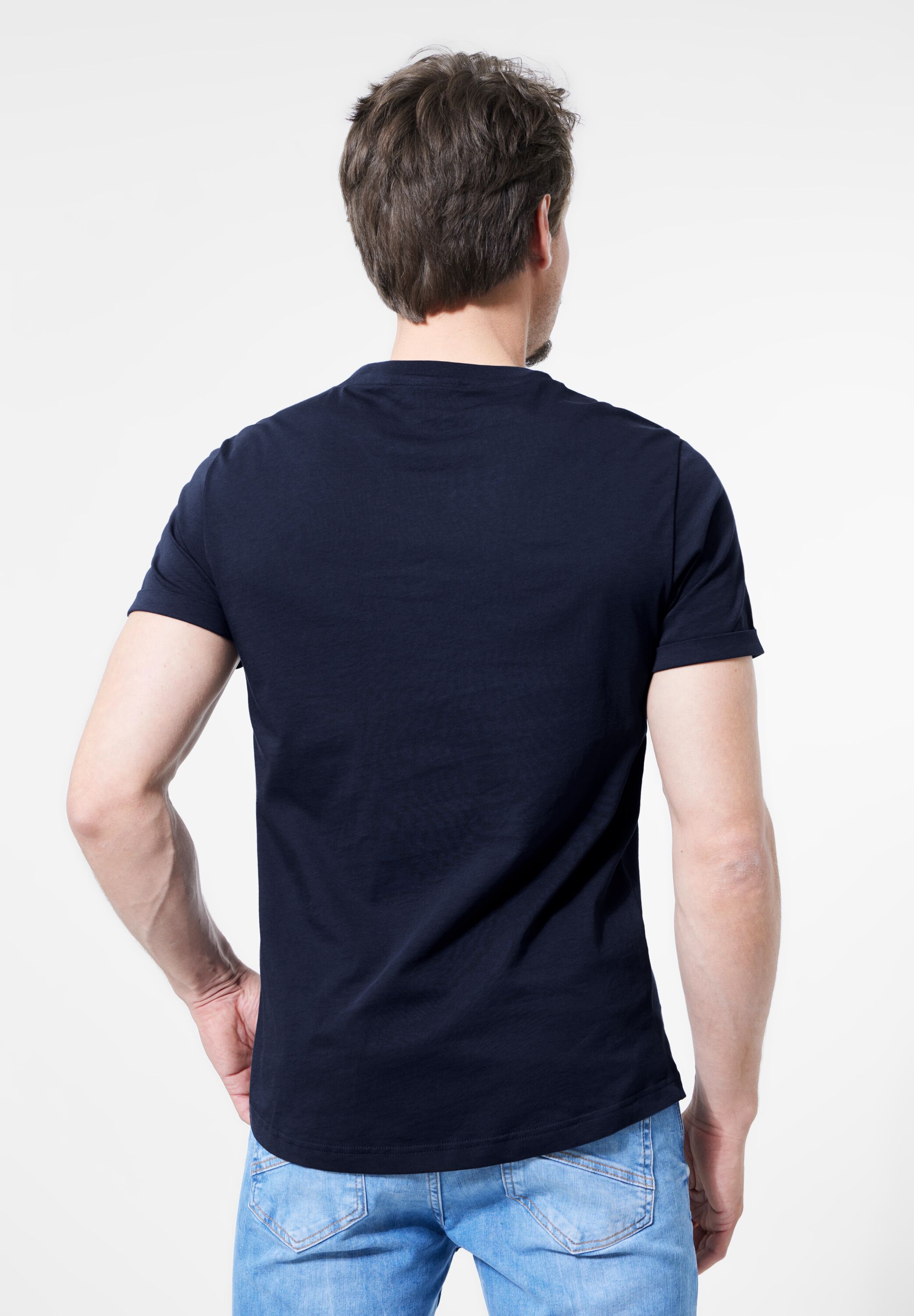 STREET ONE MEN T-Shirt, mit Frontprint günstig online kaufen
