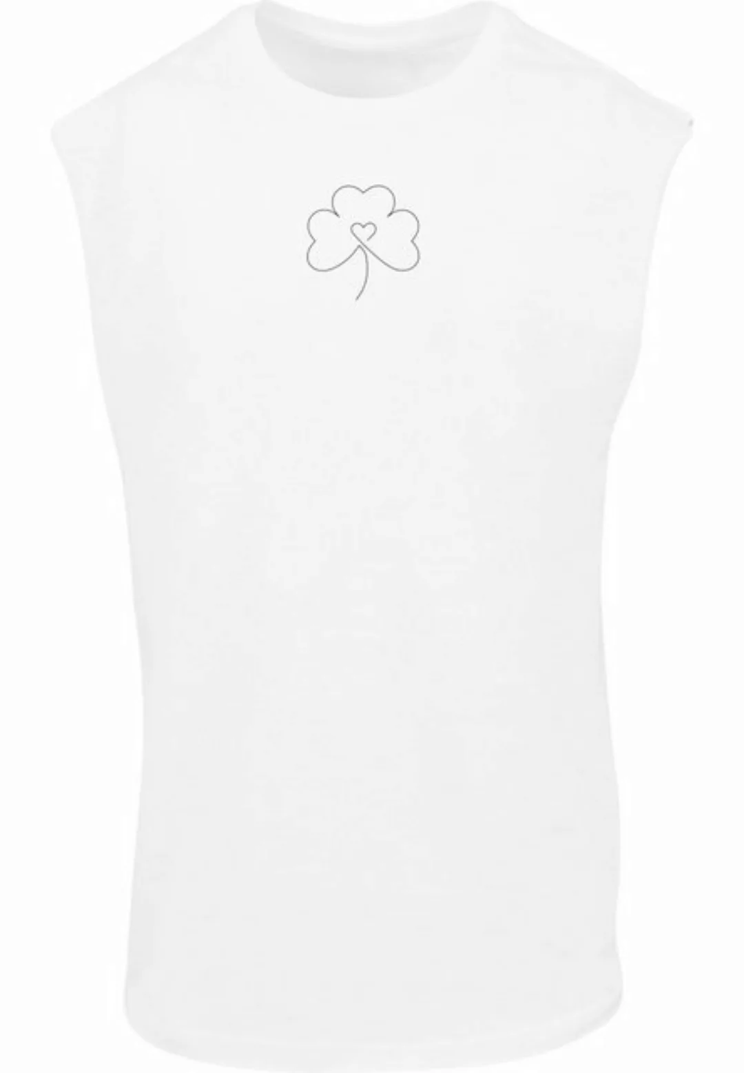 Merchcode T-Shirt "Merchcode Spring - Leaf Clover Flower Sleeveless Tee" günstig online kaufen