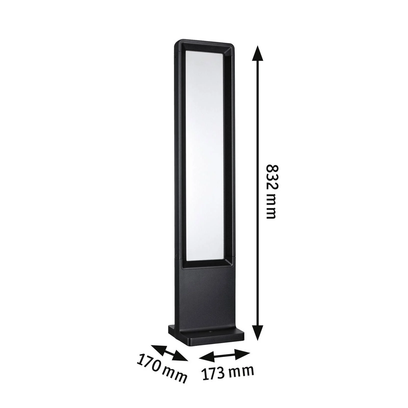 Paulmann LED-Wegeleuchte Reana, anthrazit, 83 cm Metall IP44 günstig online kaufen