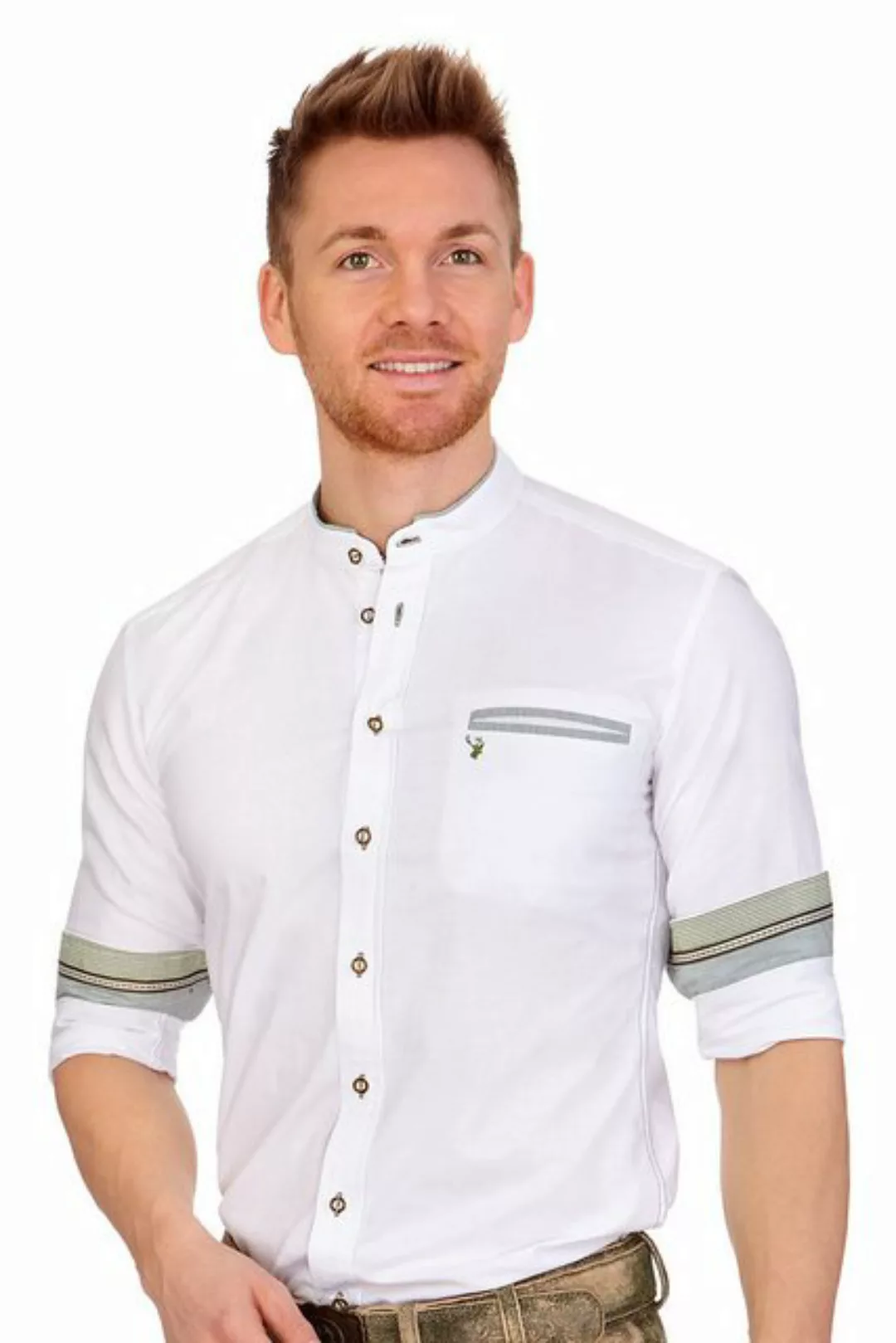 Spieth & Wensky Trachtenhemd Trachtenhemd - NORI - weiß/grün, weiß/rot, wei günstig online kaufen