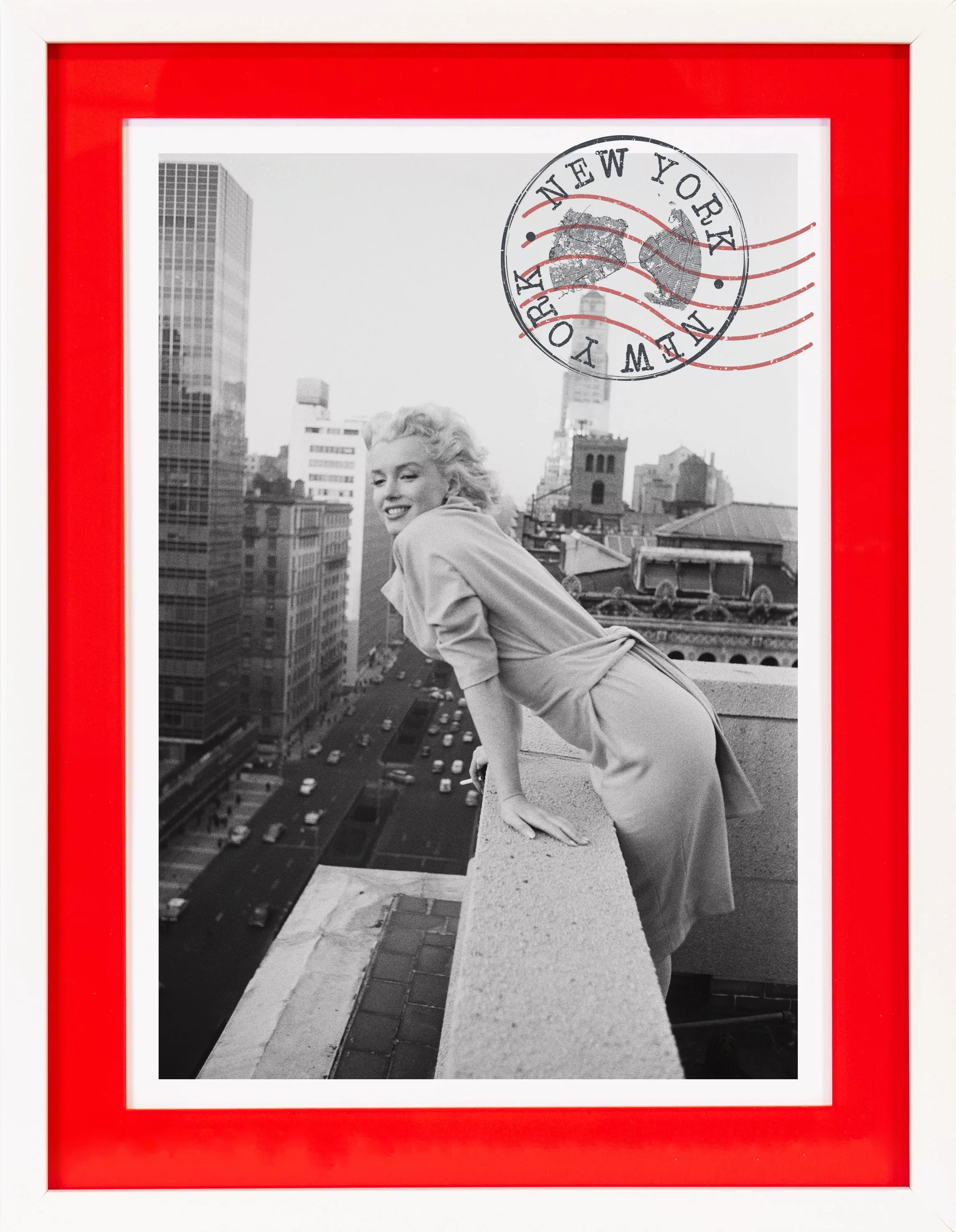 queence Bild mit Rahmen "Postkarte, Marilyn Monroe", Amerika-Bilder von Ame günstig online kaufen