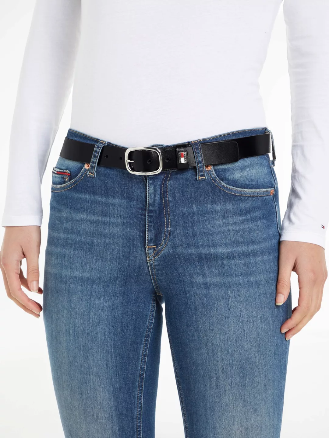 Tommy Jeans Ledergürtel "TJW OVAL 3.0" günstig online kaufen