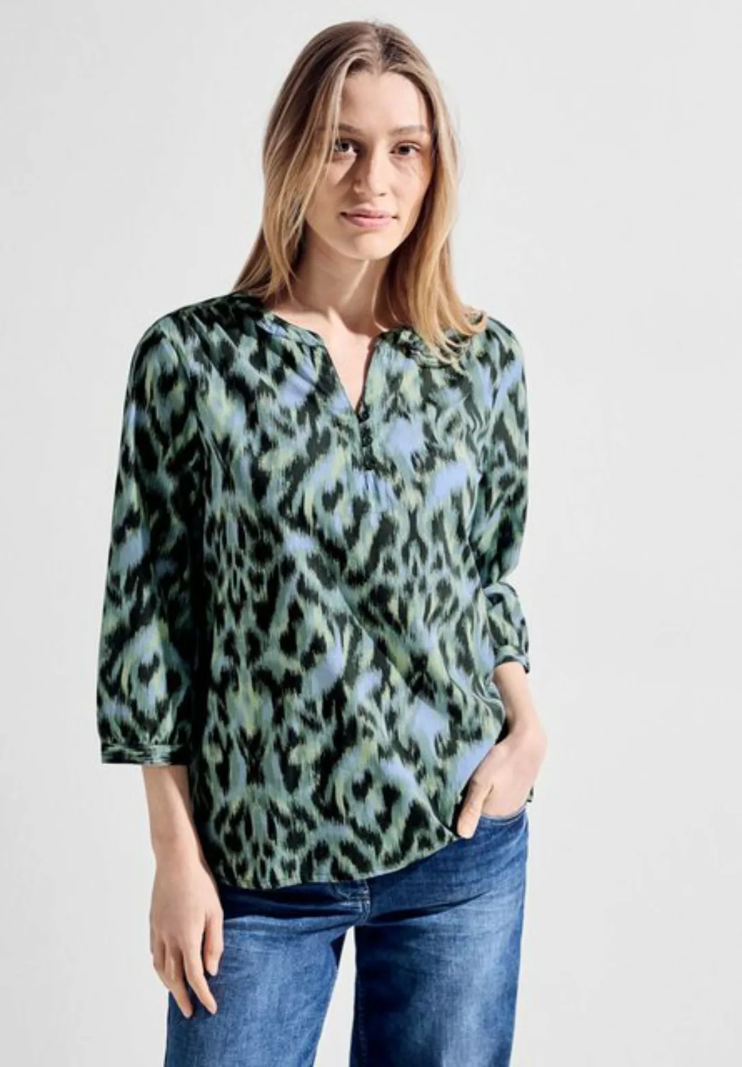 Cecil Shirtbluse mit 3/4 Arm und Alloverprint günstig online kaufen