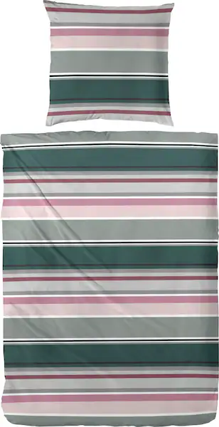 Primera Bettwäsche »Late Summer Stripe«, (2 tlg.), mit modernen Streifen in günstig online kaufen