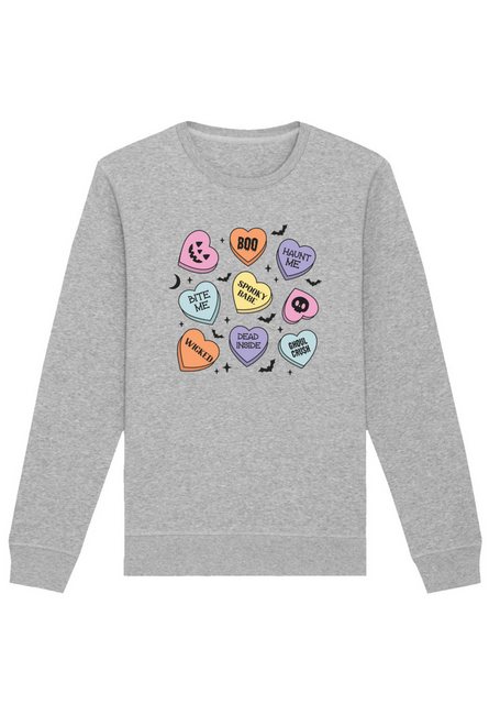 F4NT4STIC Sweatshirt Retro Halloween Heart Candy Bats Premium Qualität günstig online kaufen