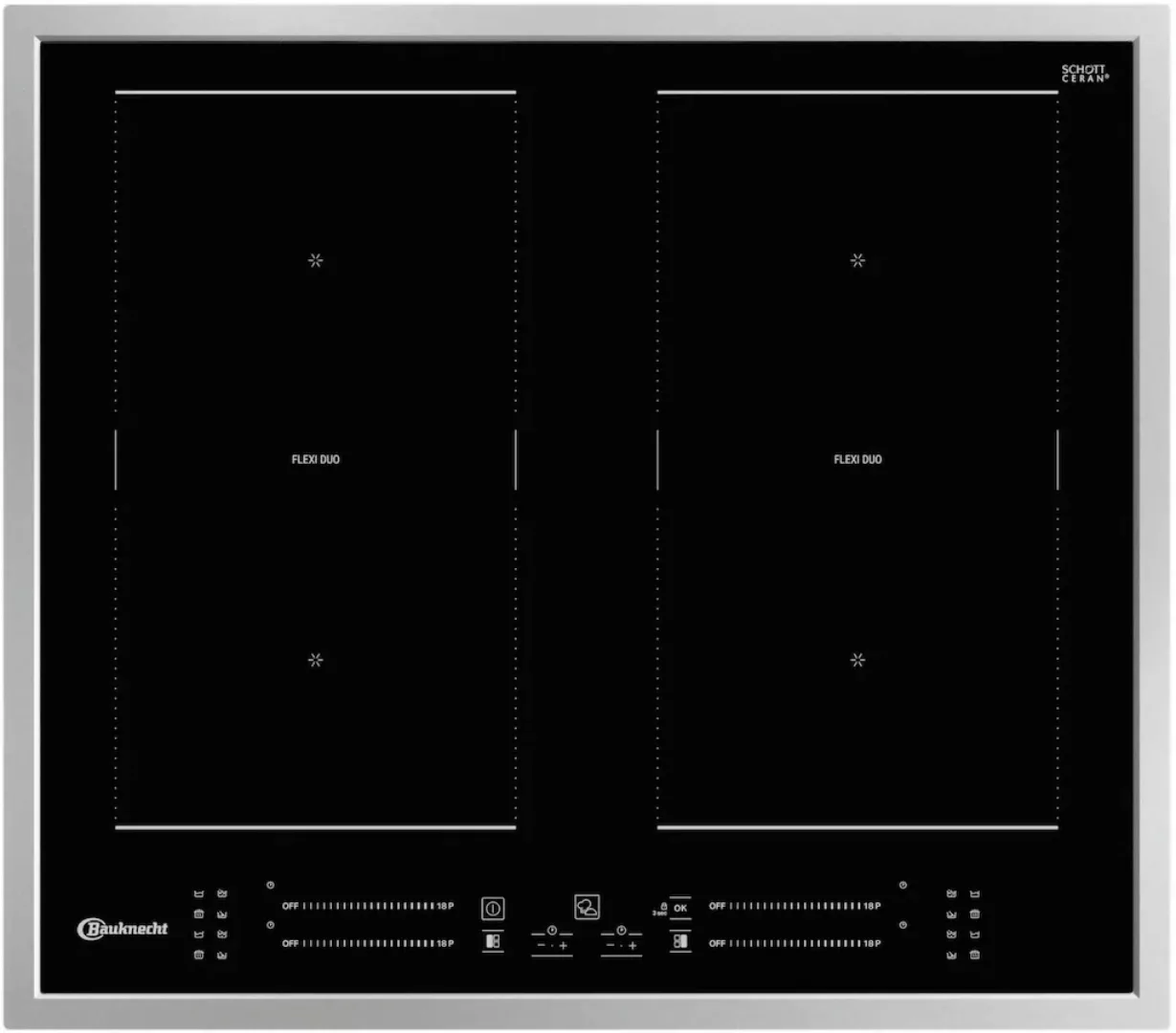 BAUKNECHT Flex-Induktions-Kochfeld von SCHOTT CERAN® »BS 4160C FT« günstig online kaufen