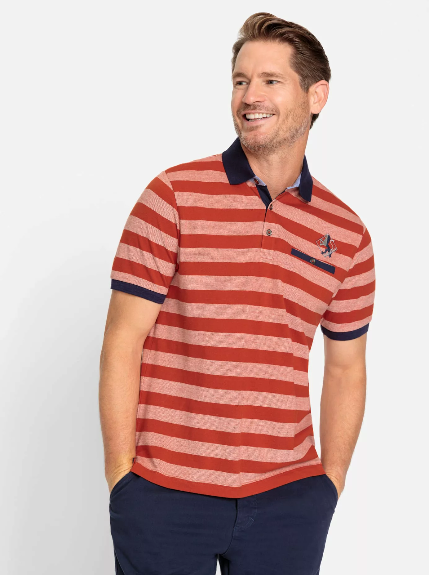 Marco Donati Poloshirt "Kurzarm-Poloshirt" günstig online kaufen