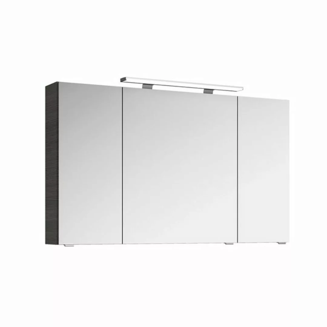 Lomadox Spiegelschrank SINTRA-66 120cm, mit LED-Aufsatzleuchte, in Maroni ( günstig online kaufen