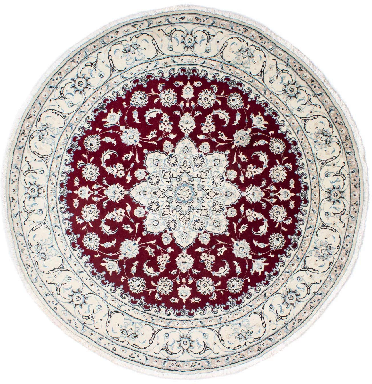 morgenland Orientteppich »Perser - Nain - Royal rund - 240 x 240 cm - dunke günstig online kaufen