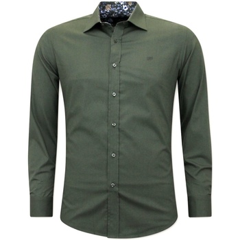 Gentile Bellini  Hemdbluse Slim Hemd Grun günstig online kaufen
