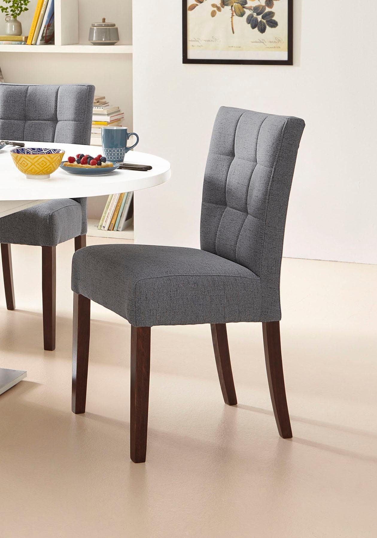 Home affaire 4-Fußstuhl "Talia", (Set), 2 St., Webstoff günstig online kaufen