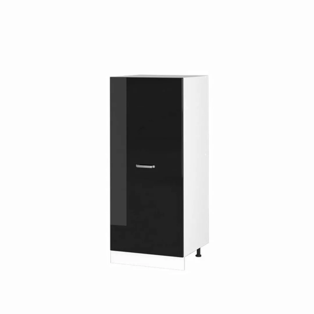 Vicco Hochschrank R-Line, Schwarz Hochglanz/Weiß, 60 cm günstig online kaufen