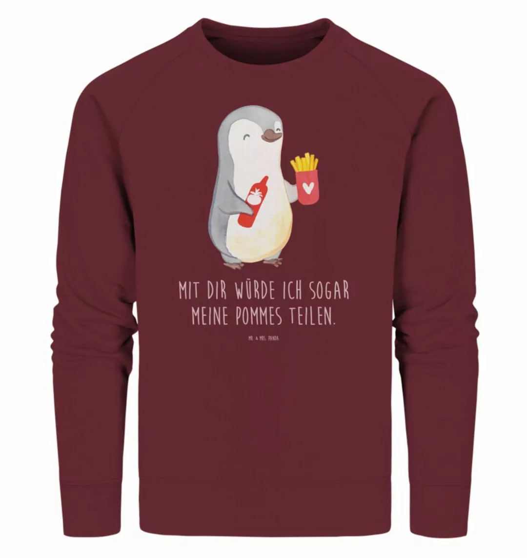 Mr. & Mrs. Panda Longpullover Größe XXL Pinguin Pommes - Burgundy - Geschen günstig online kaufen