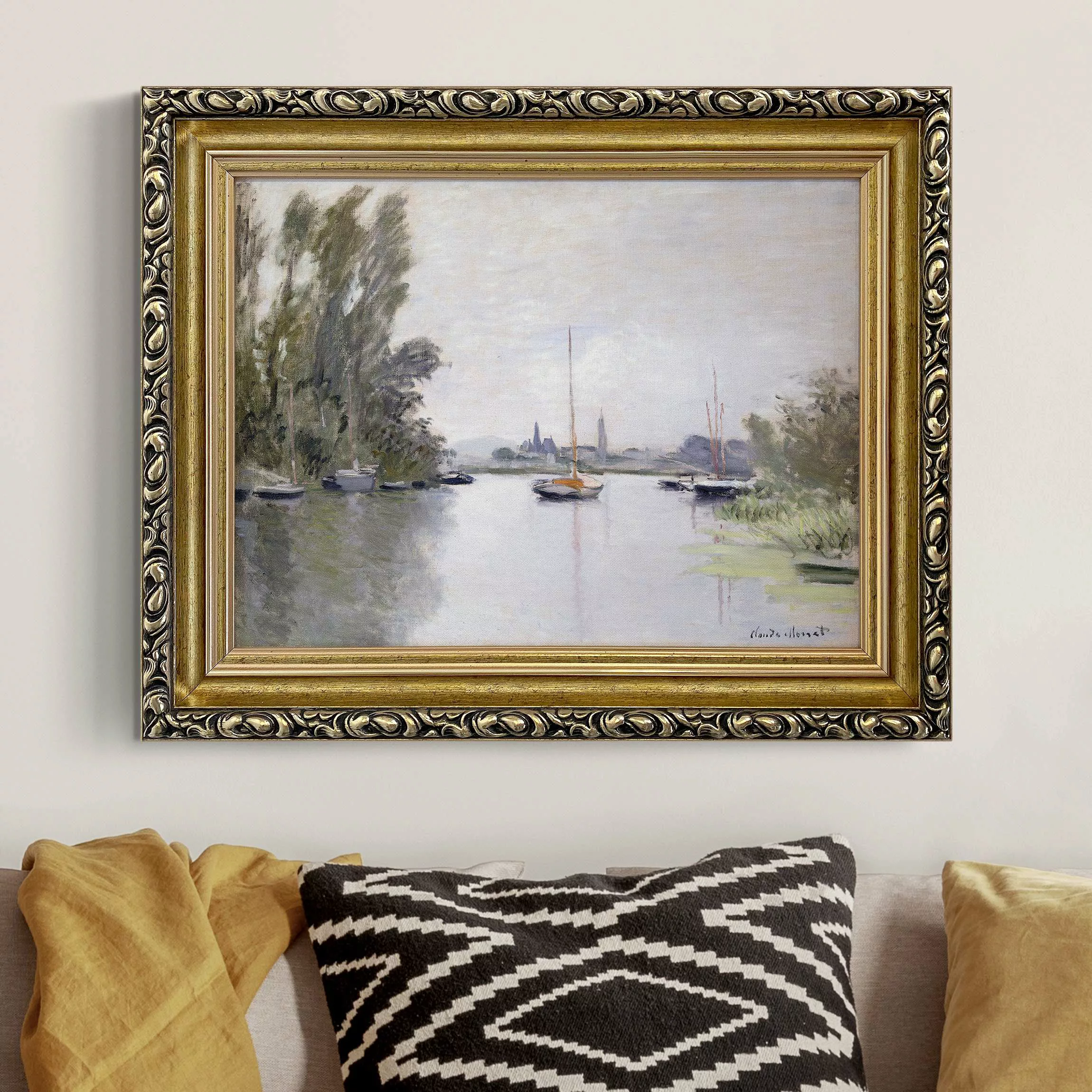 Gerahmtes Leinwandbild Claude Monet - Argenteuil günstig online kaufen