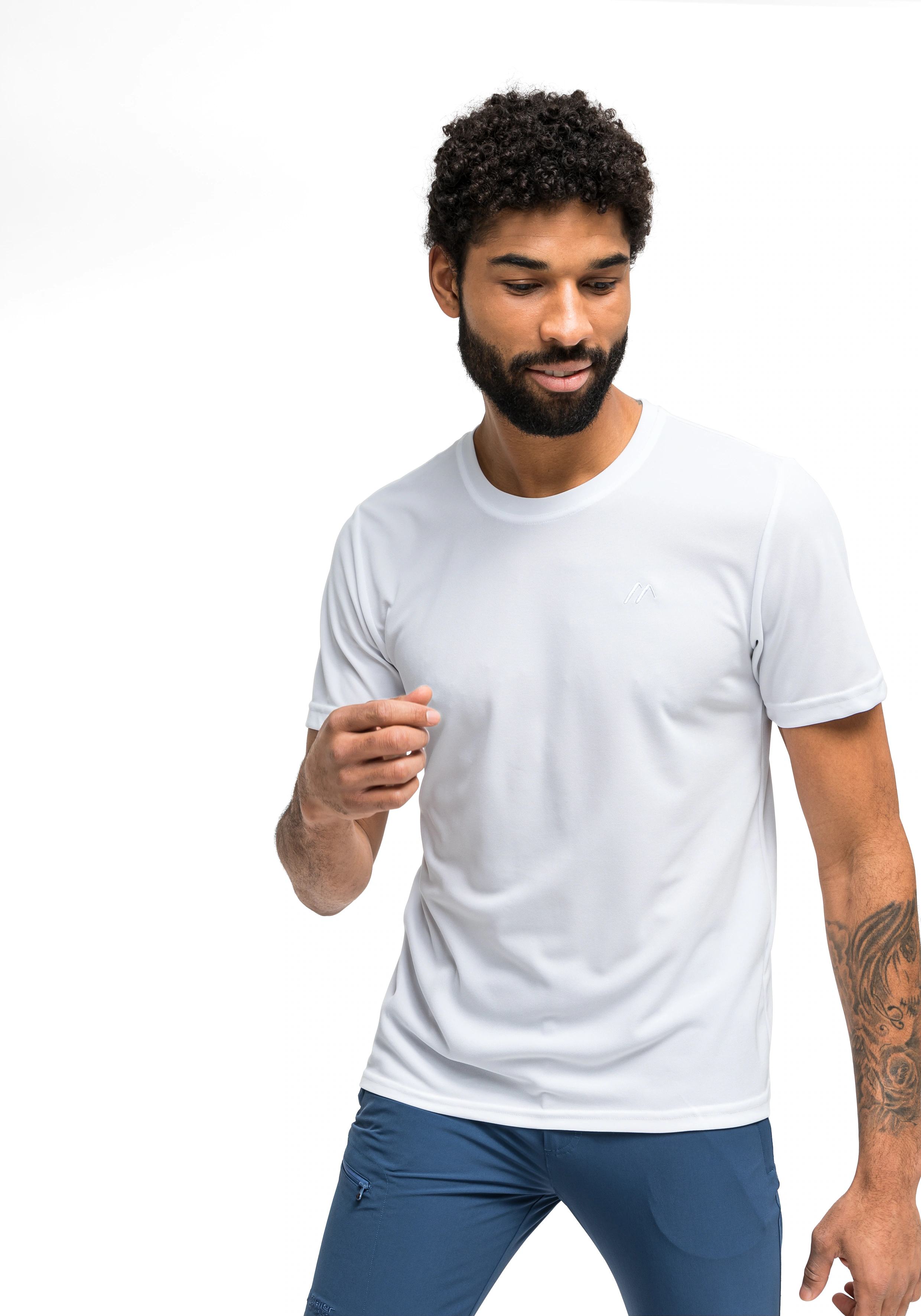 Maier Sports Funktionsshirt "Walter", Herren T-Shirt, rundhals pique Outdoo günstig online kaufen