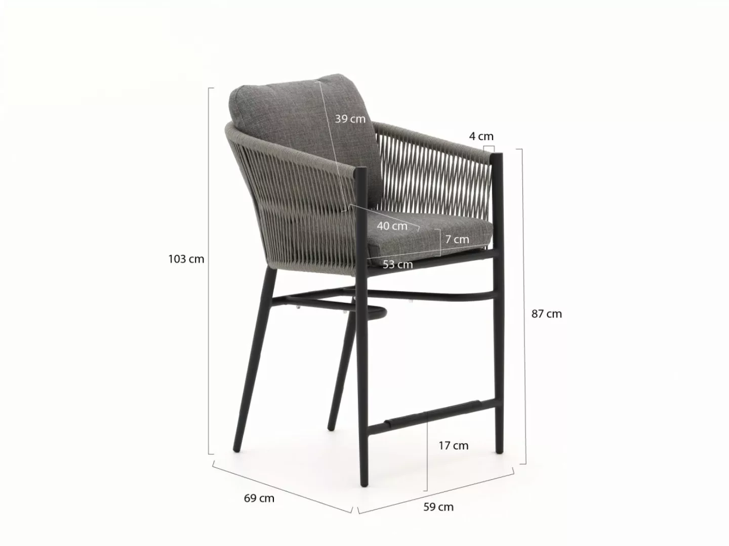 Bellagio Mineo High Dining Gartenstuhl günstig online kaufen